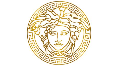 versace logo png gold|Versace logo greek mythology.